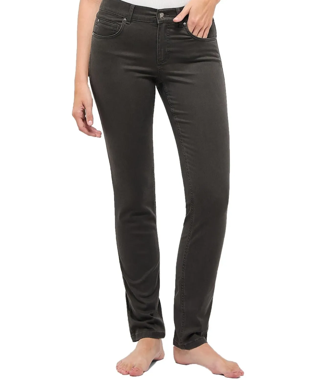 Angels Cici Hose aus Winter Cotton in Dunkelgrau