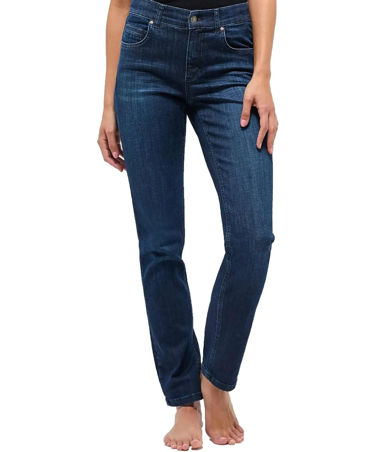 Angels Cici Jeans aus Candiani Denim in Dark Indigo