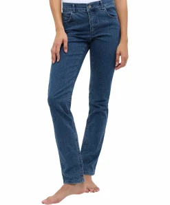 Angels Cici Jeans in mittelblauer Stone-Waschung