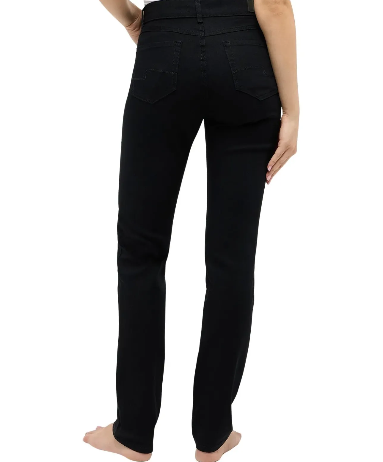 Angels Cici Jeans mit geradem Bein in Schwarz