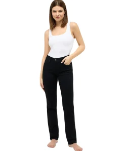 Angels Cici Jeans mit geradem Bein in Schwarz