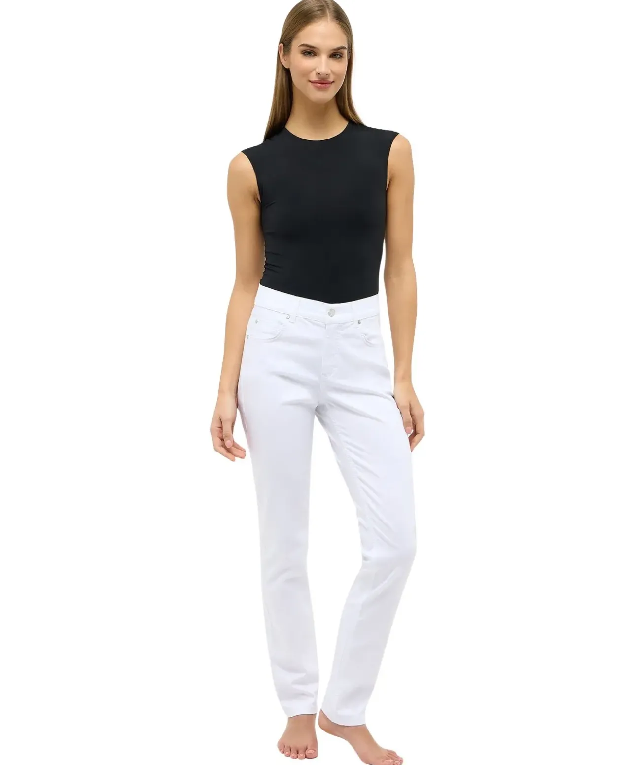 Angels Damen-Jeans Cici aus weißen Light One Denim