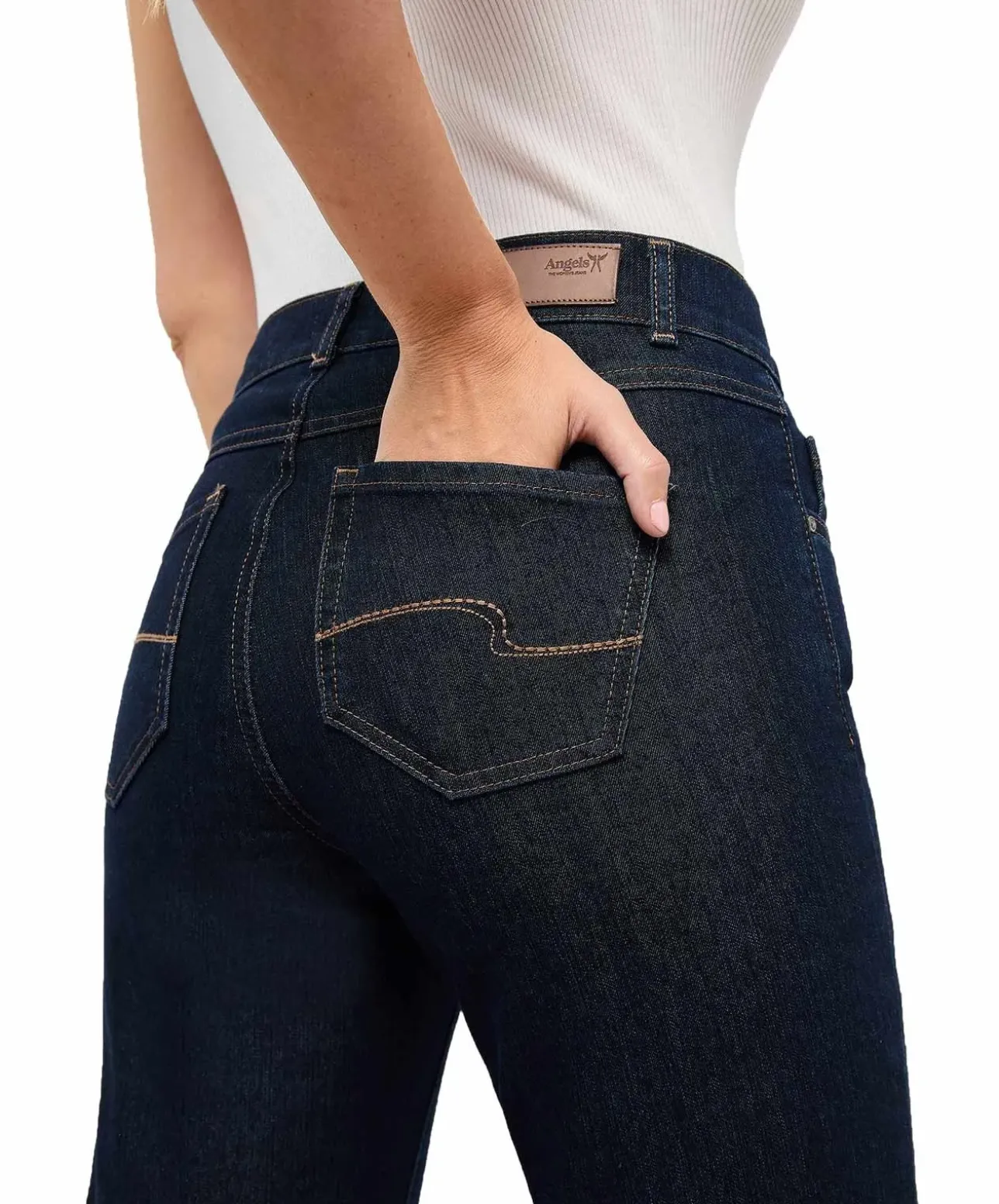 Angels Dolly Jeans in Rinse-Waschung mit Straight Fit