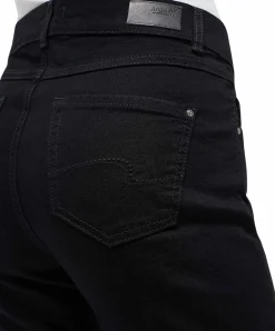Angels Dolly Jeans mit geradem Bein in Schwarz