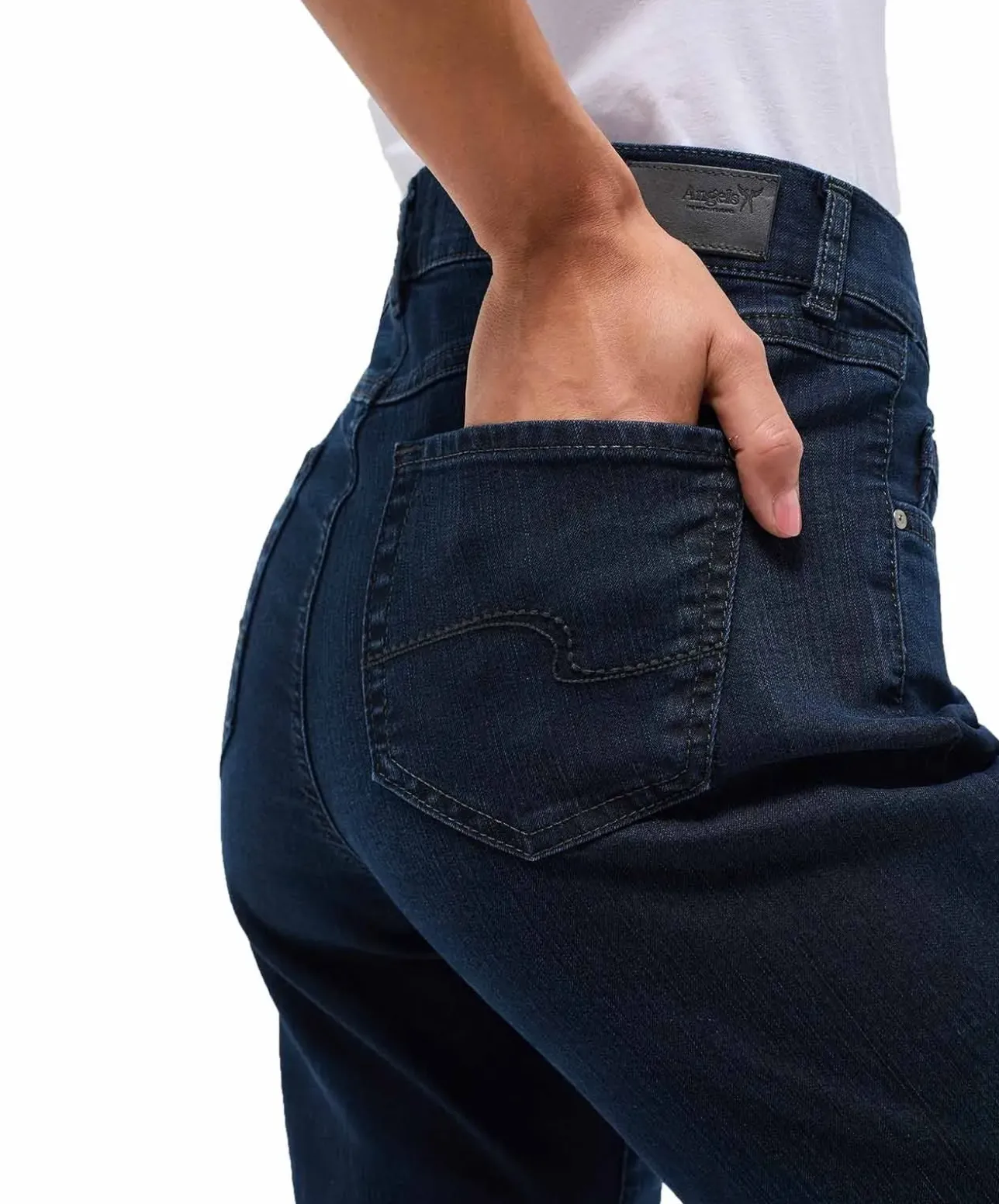 Angels Dolly Jeans mit geradem Bein in Dunkelblau