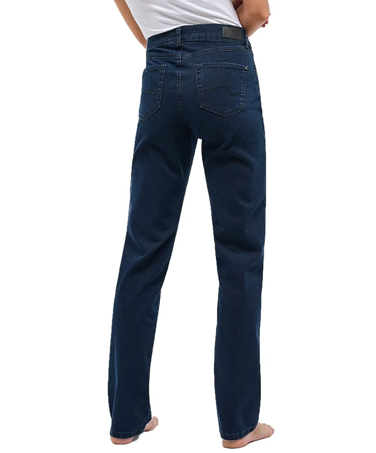 Angels Dolly Jeans mit geradem Bein in Dunkelblau