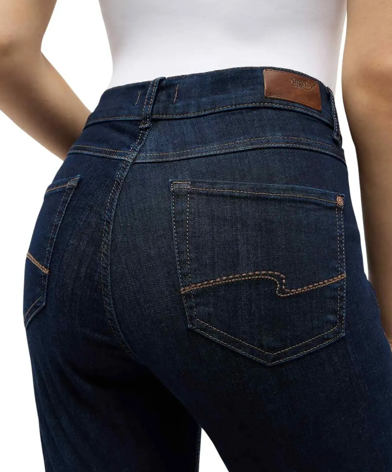 Angels Jeans Cici aus Power Stretch Denim in Dark Indigo