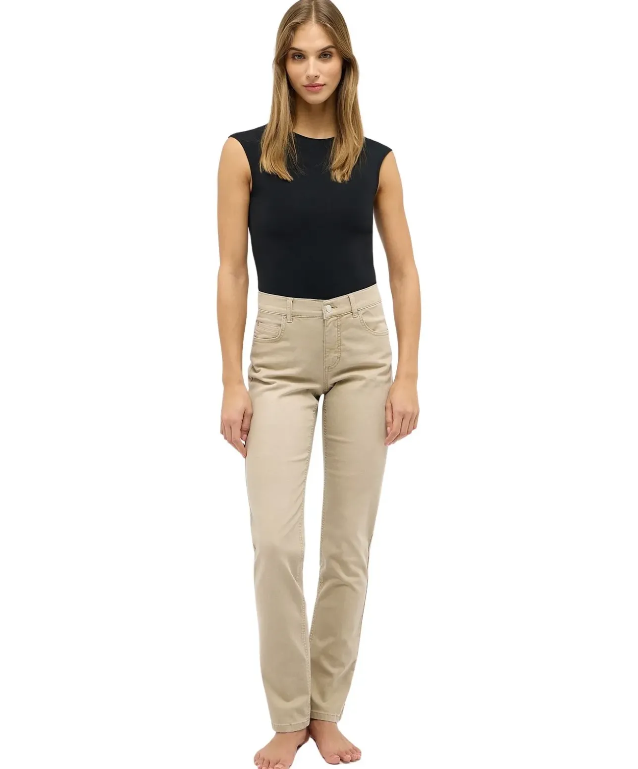Angels Jeans Cici mit Organic Cotton in Sand Used