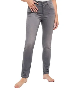 Angels Jeans Cici mit Straight Leg in Dunkelgrau