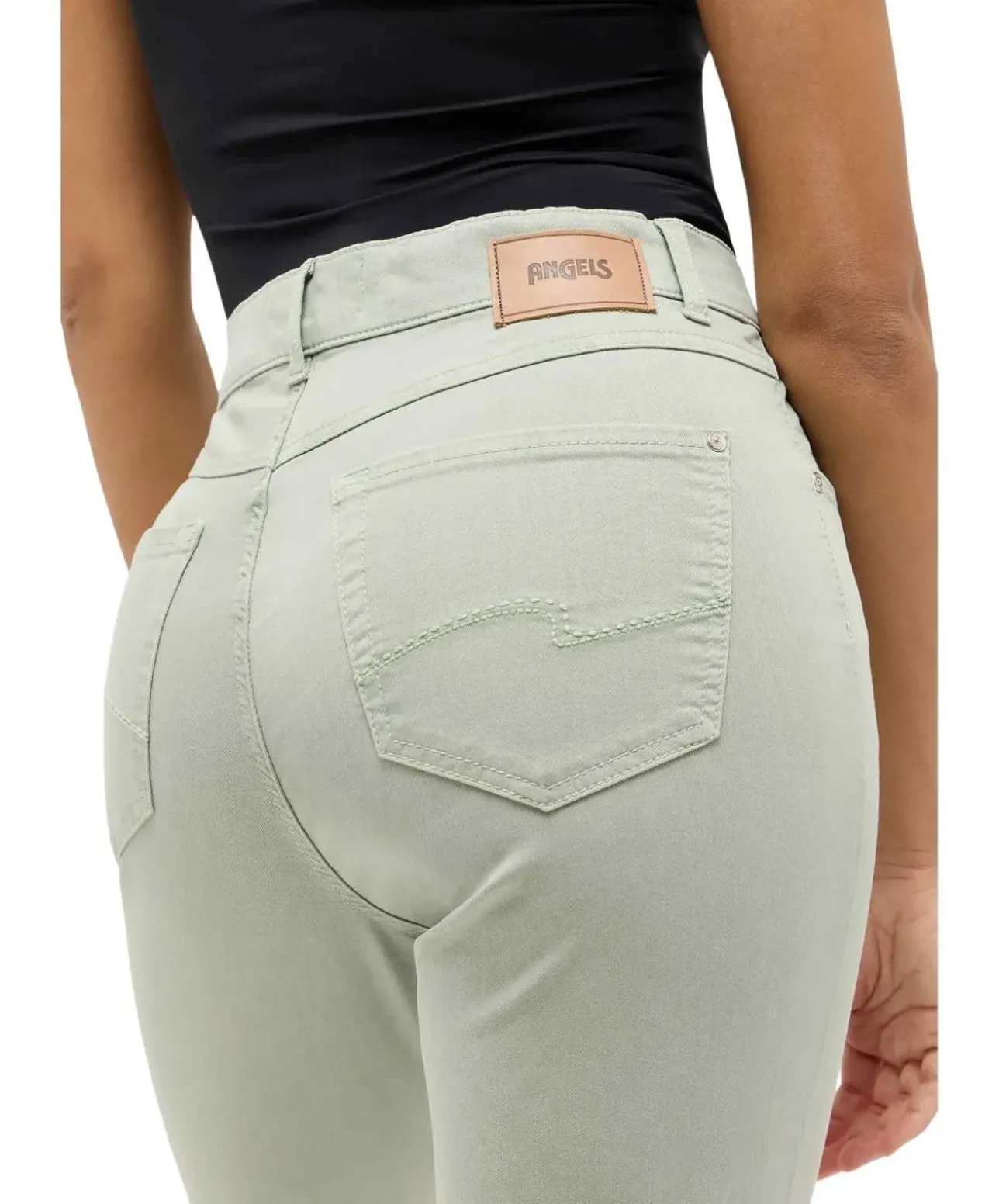 Angels Jeans Cici Slim Fit mit Organic Cotton in Jade Green