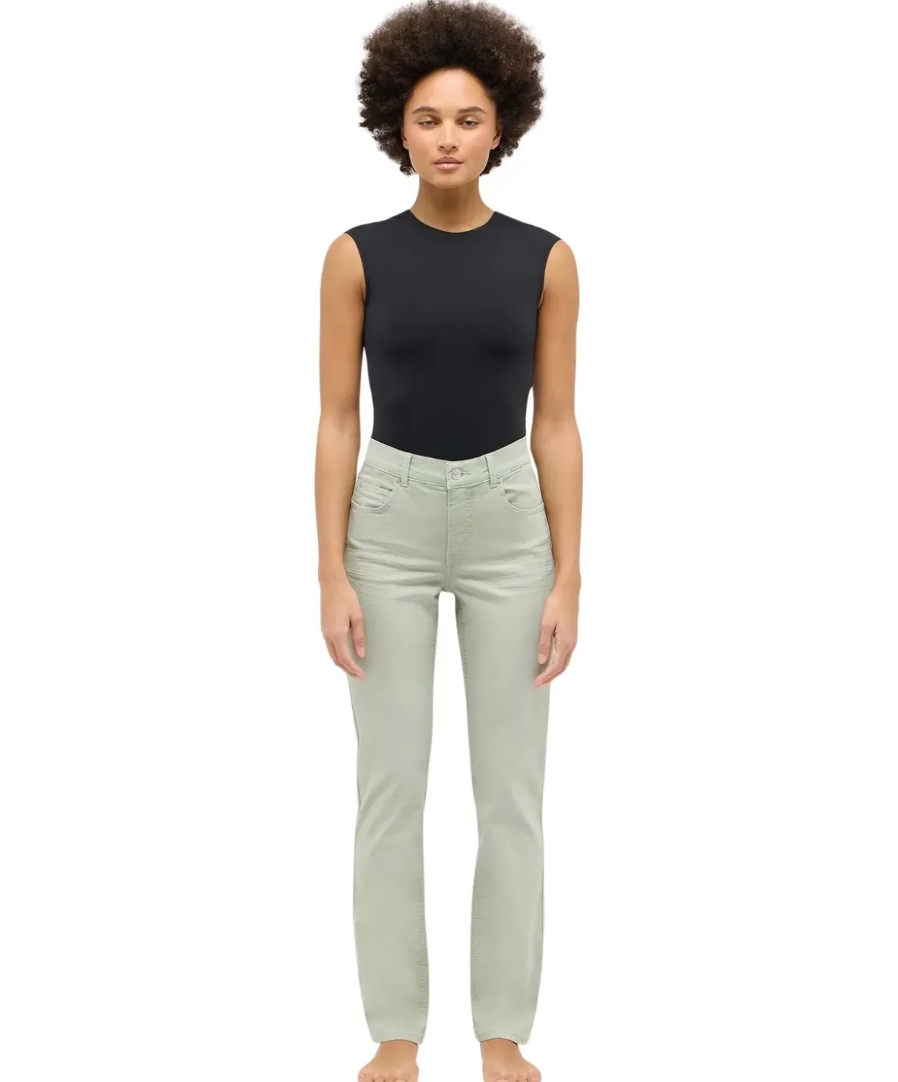 Angels Jeans Cici Slim Fit mit Organic Cotton in Jade Green
