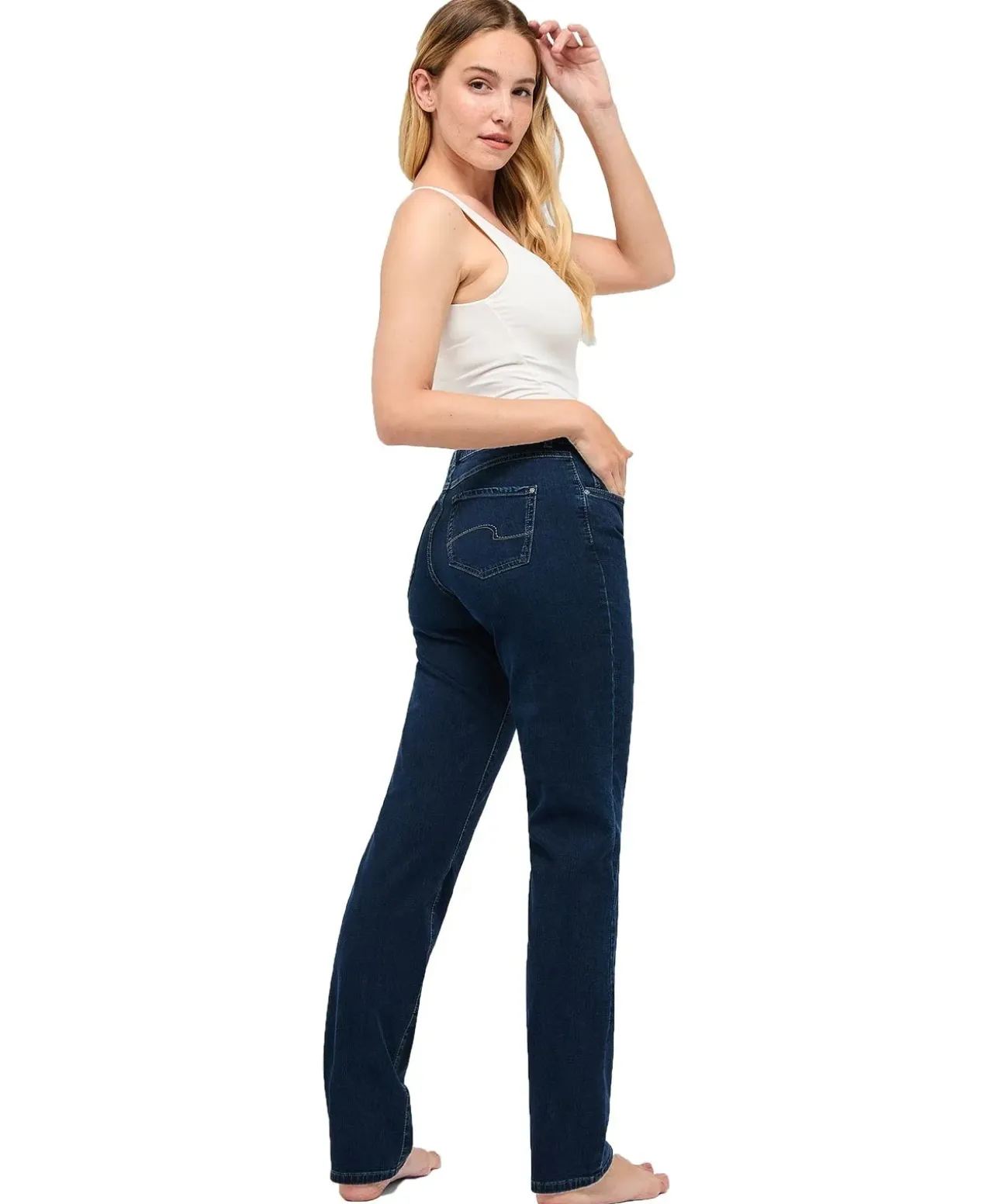 Angels Jeans Dolly in dunklem Indigo-Look