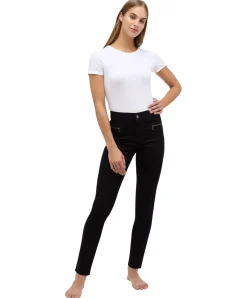 Angels Jeans Malu Zip in Schwarz