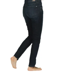 Angels Jeans Skinny Button in dunklem Dark Indigo Used