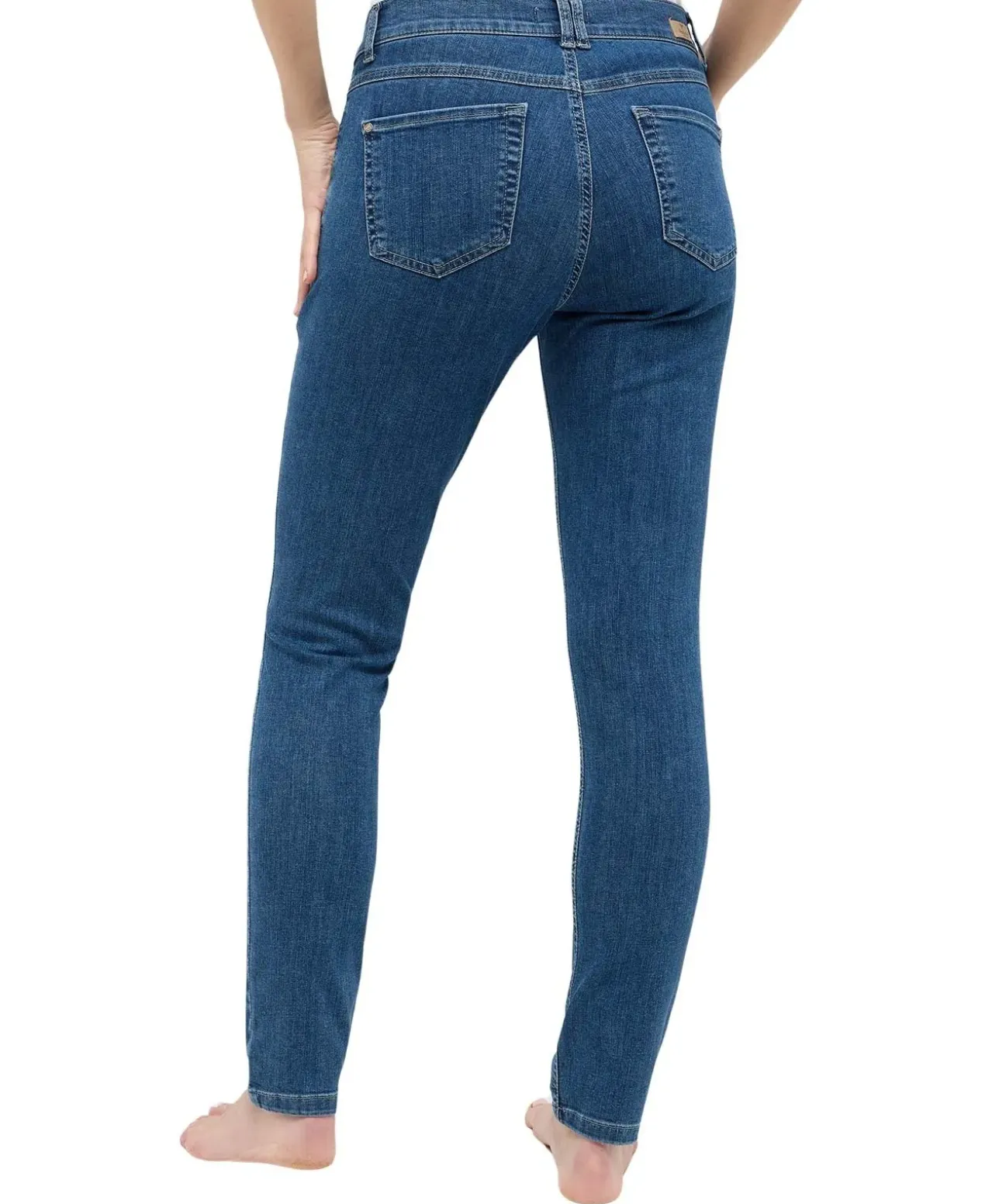 Angels Jeans Skinny Button mit Doppelknopf in Stonewash