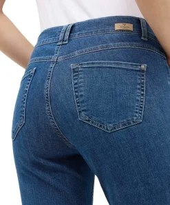 Angels Jeans Skinny Button mit Doppelknopf in Stonewash
