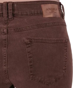 Angels Jeans Skinny Button in dunklem Dark Terra