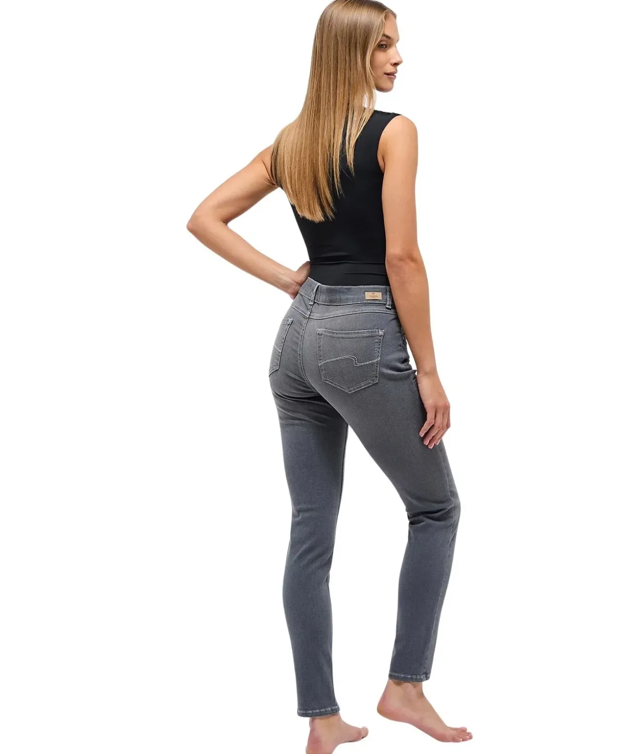Angels Jeans Skinny Fit mit grauer Used-Optik