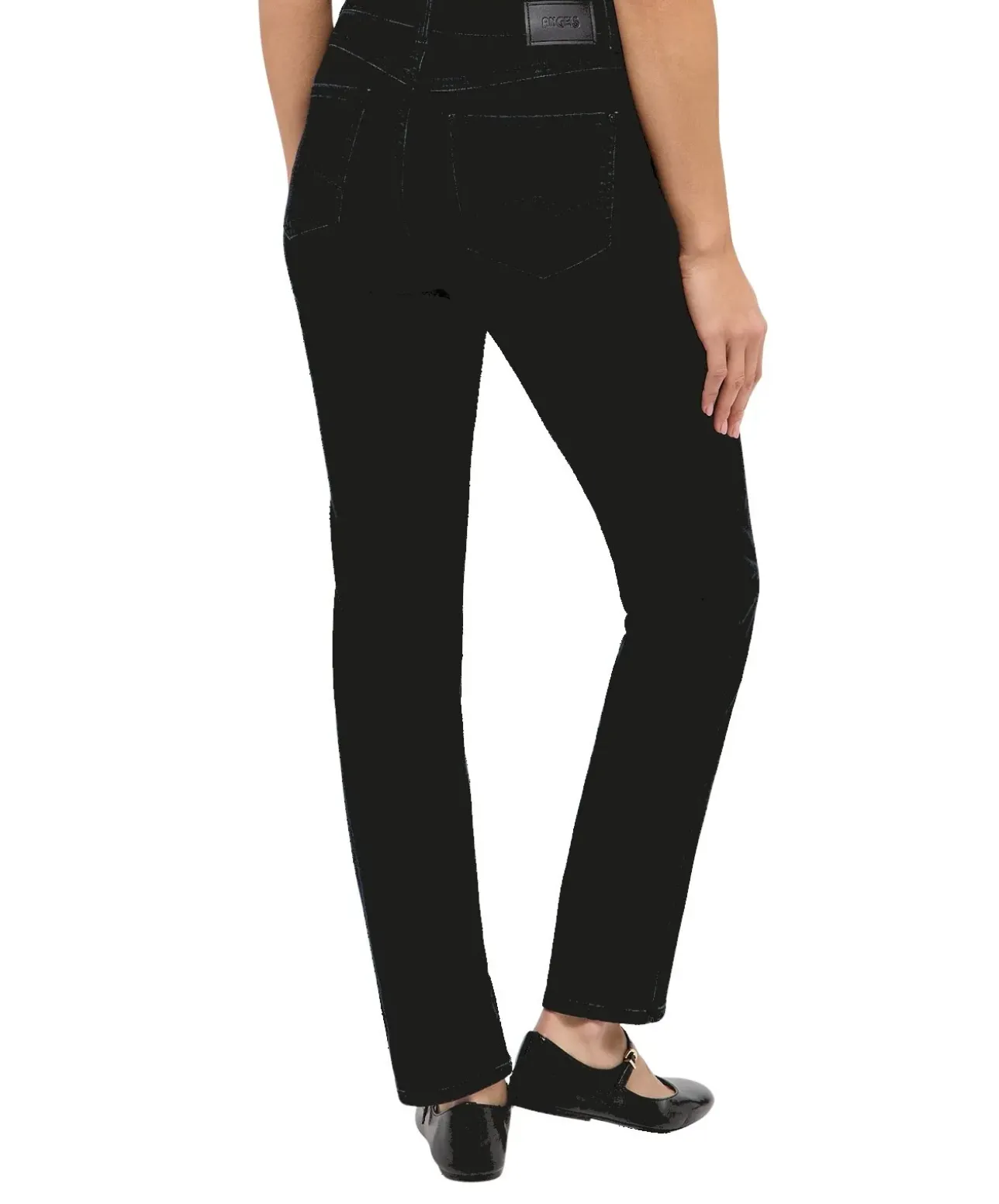 Angels Jeans Straight Cici in Night Blue mit Logo-Applikation