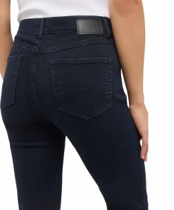 Angels Jeans Straight Cici in Night Blue mit Logo-Applikation
