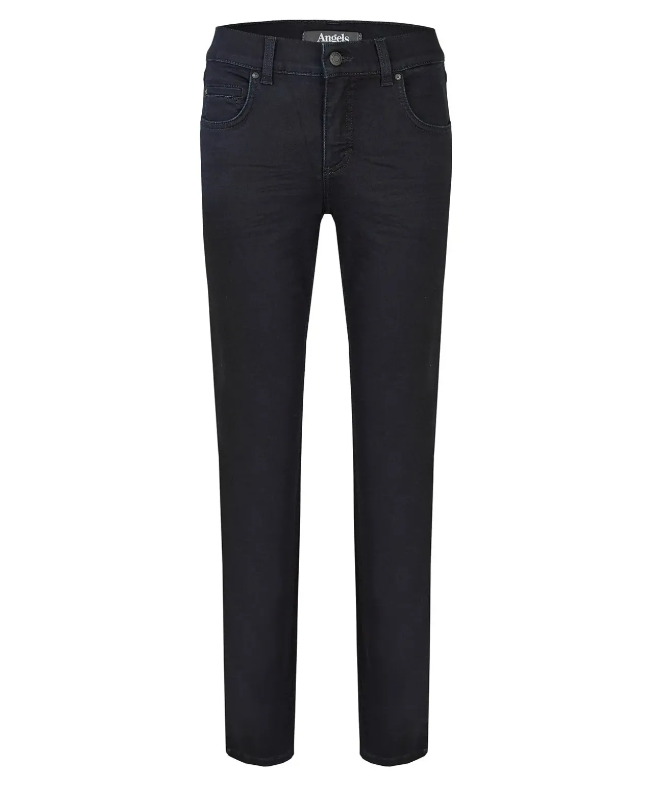 Angels Jeans Straight Cici in Night Blue mit Logo-Applikation