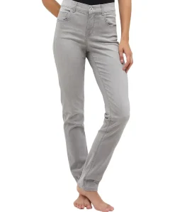 Angels Jeans Straight Fit Cici in hellem Grau