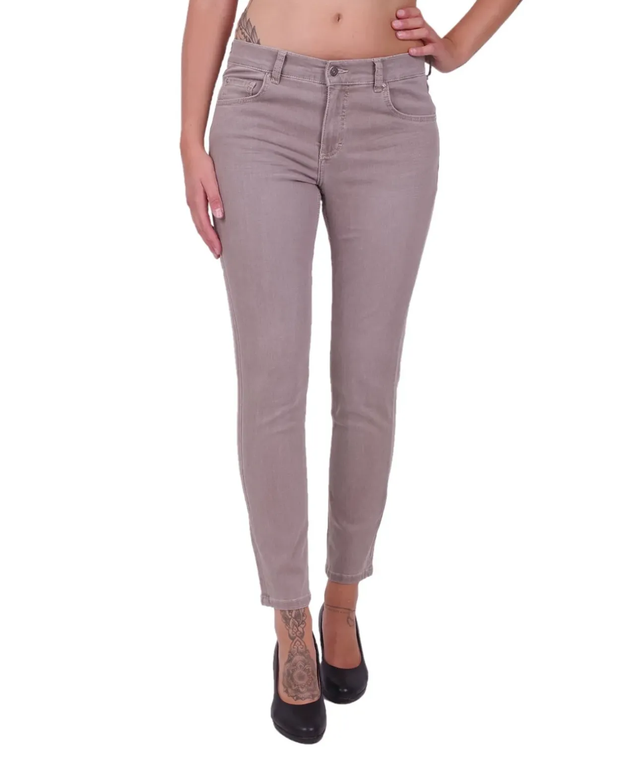 Angels Skinny Jeans Super Slim Form in grauer Färbung