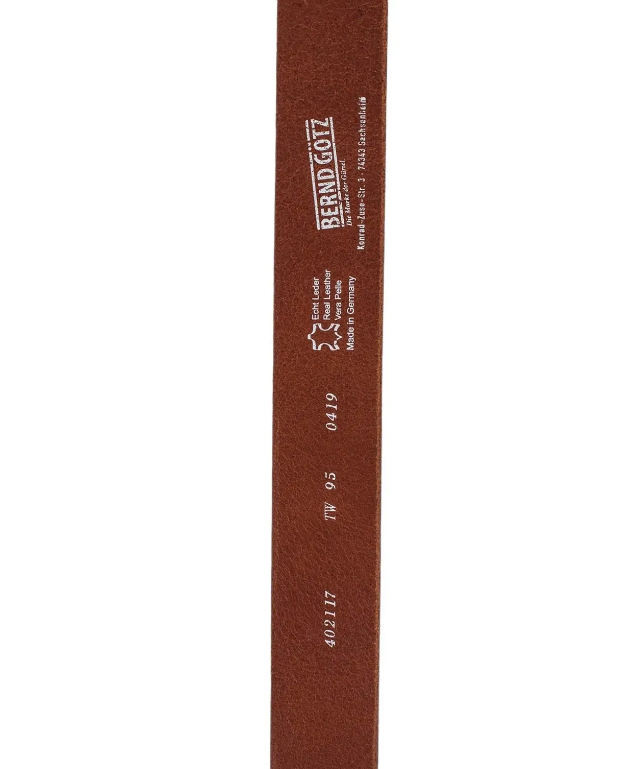 Bernd Götz - Breiter Leder-Gürtel in Cognac
