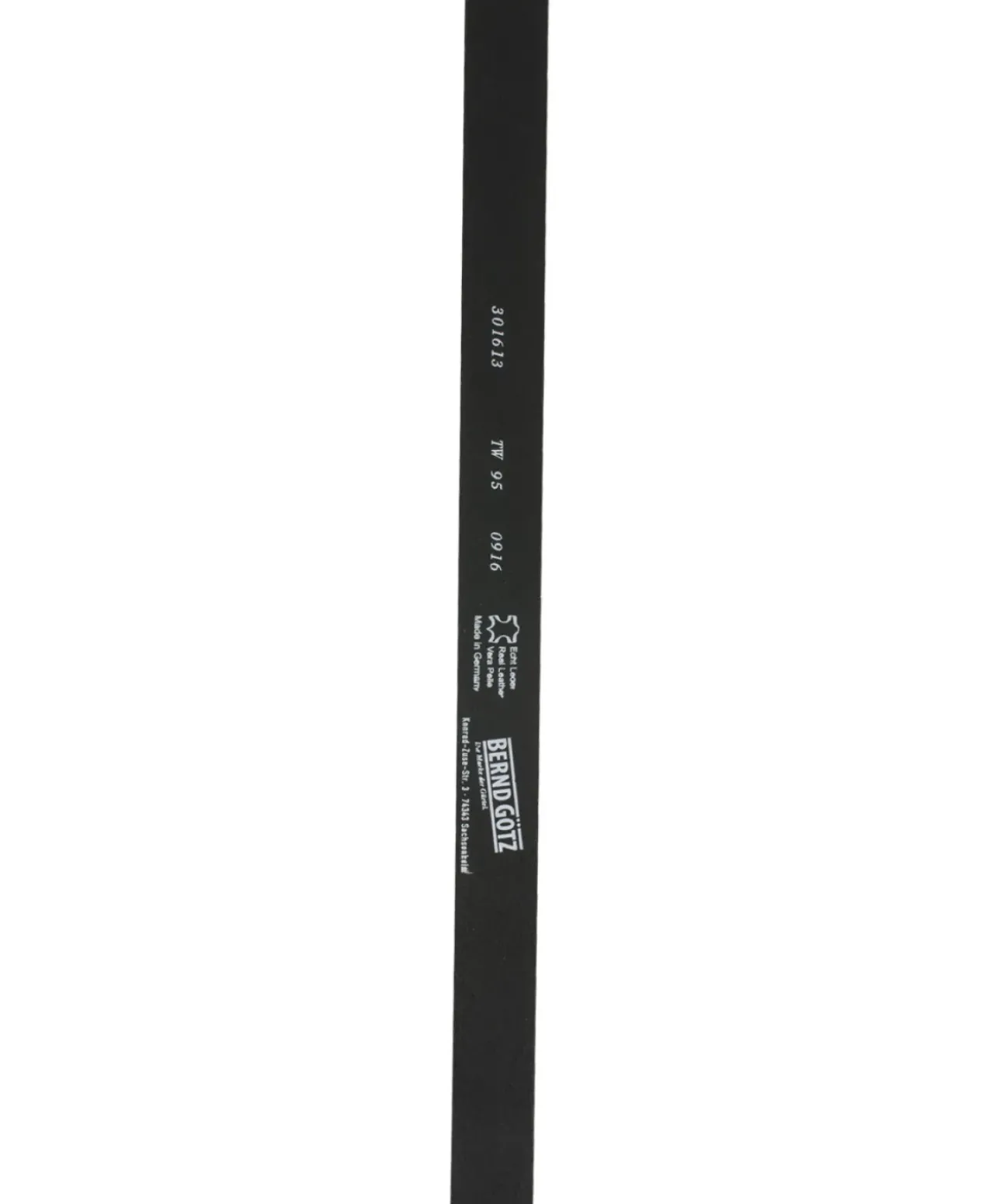 Bernd Götz 301613 Gürtel aus weichem Leder in Schwarz