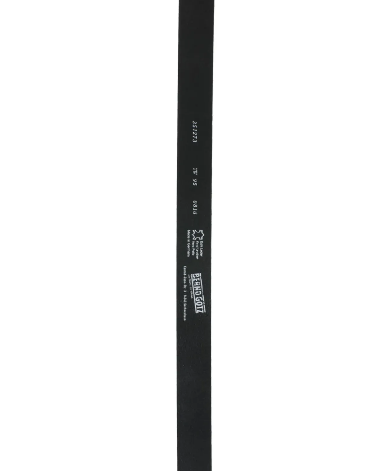 Bernd Götz 351273 Ledergürtel in Schwarz