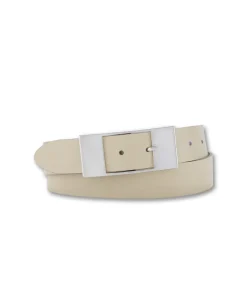 Bernd Götz Gürtel aus Rindleder in Beige