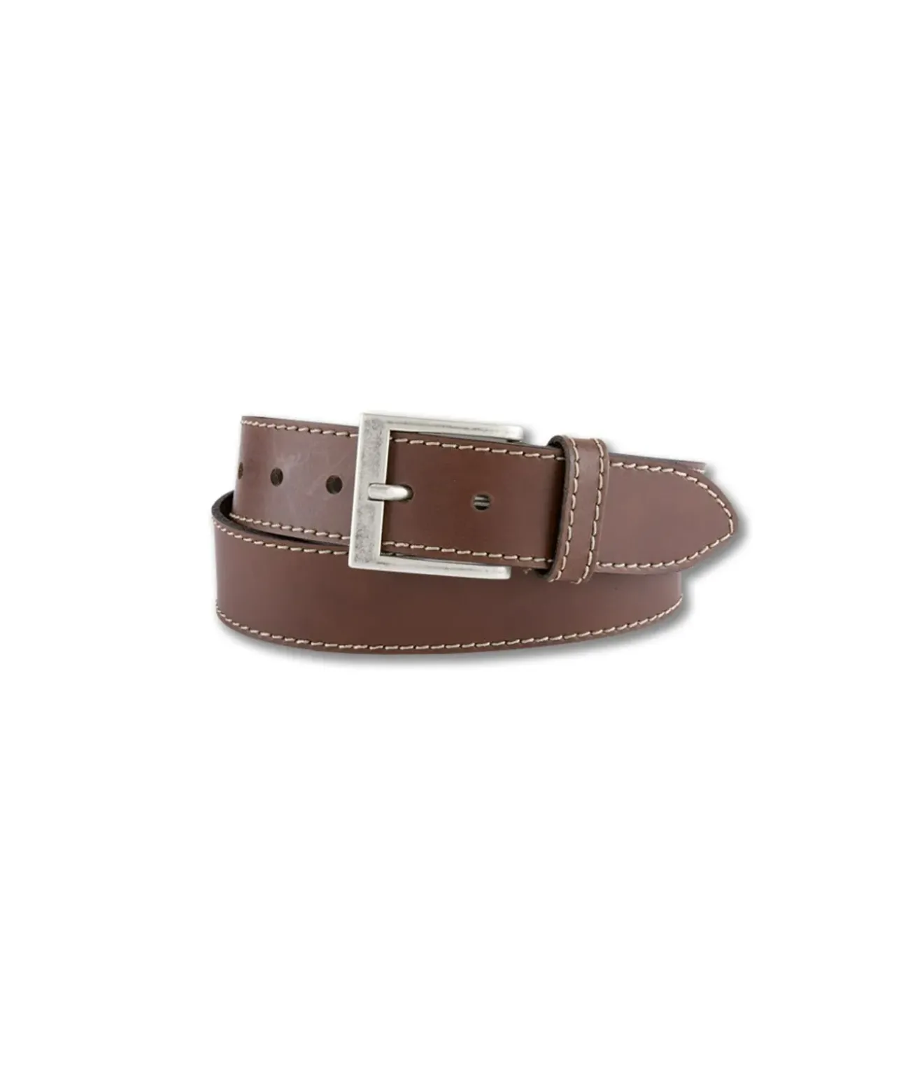 Bernd Götz Herren Ledergürtel in Cognac mit Stitching
