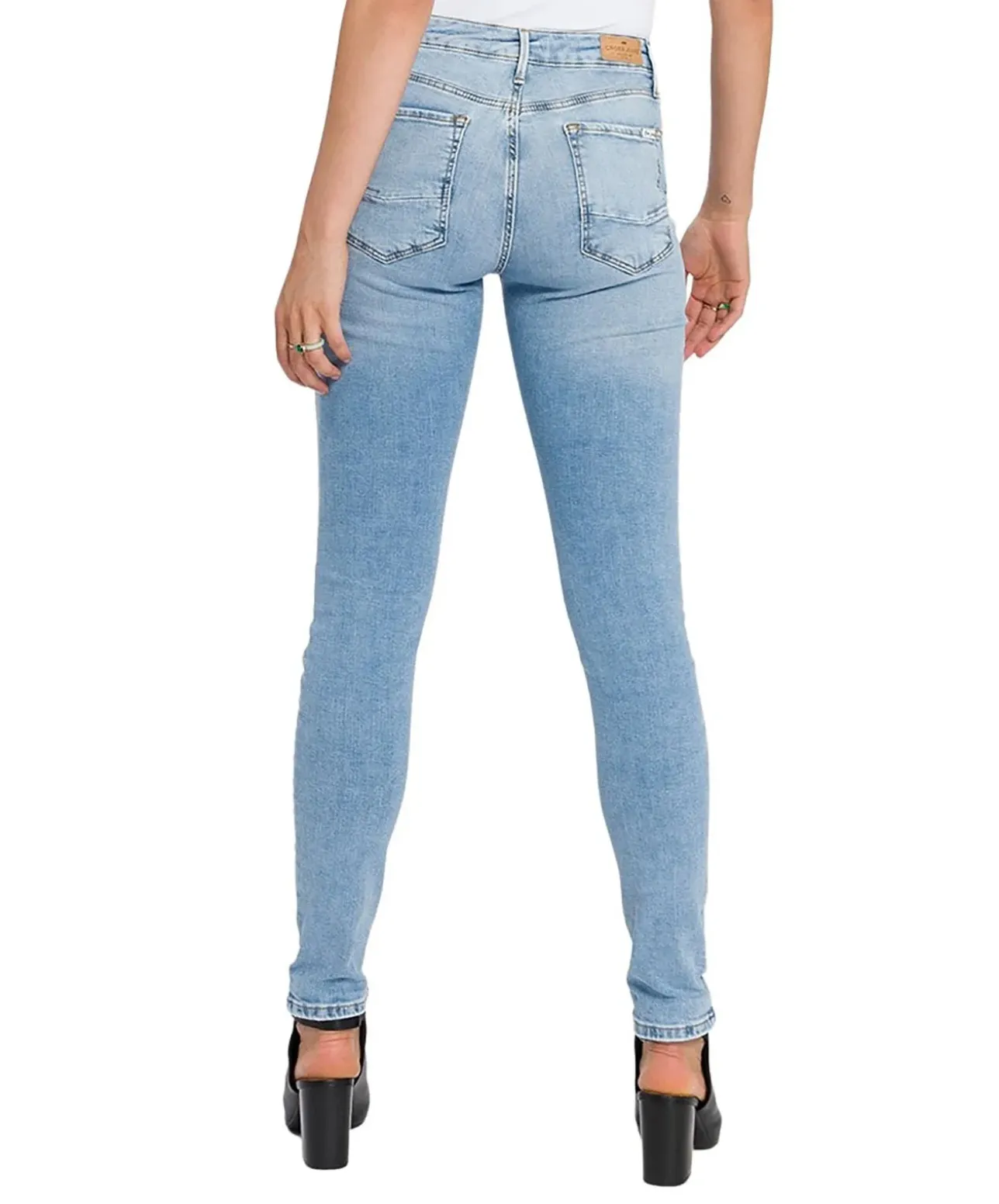 Coss Jeans Alan mit Skinny Fit in hellblauer Used Waschung
