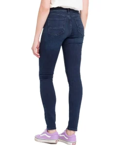 Cross Alan High Waisted Skinny Jeans in Blue Black