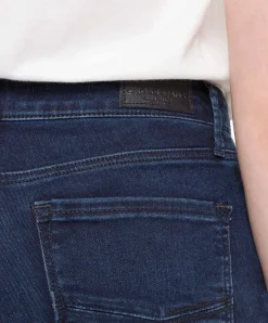 Cross Alan High Waisted Skinny Jeans in Blue Black