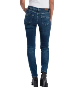 Cross Anya - Hoch sitzende, Slim-Fit-Jeans in dunkelblau