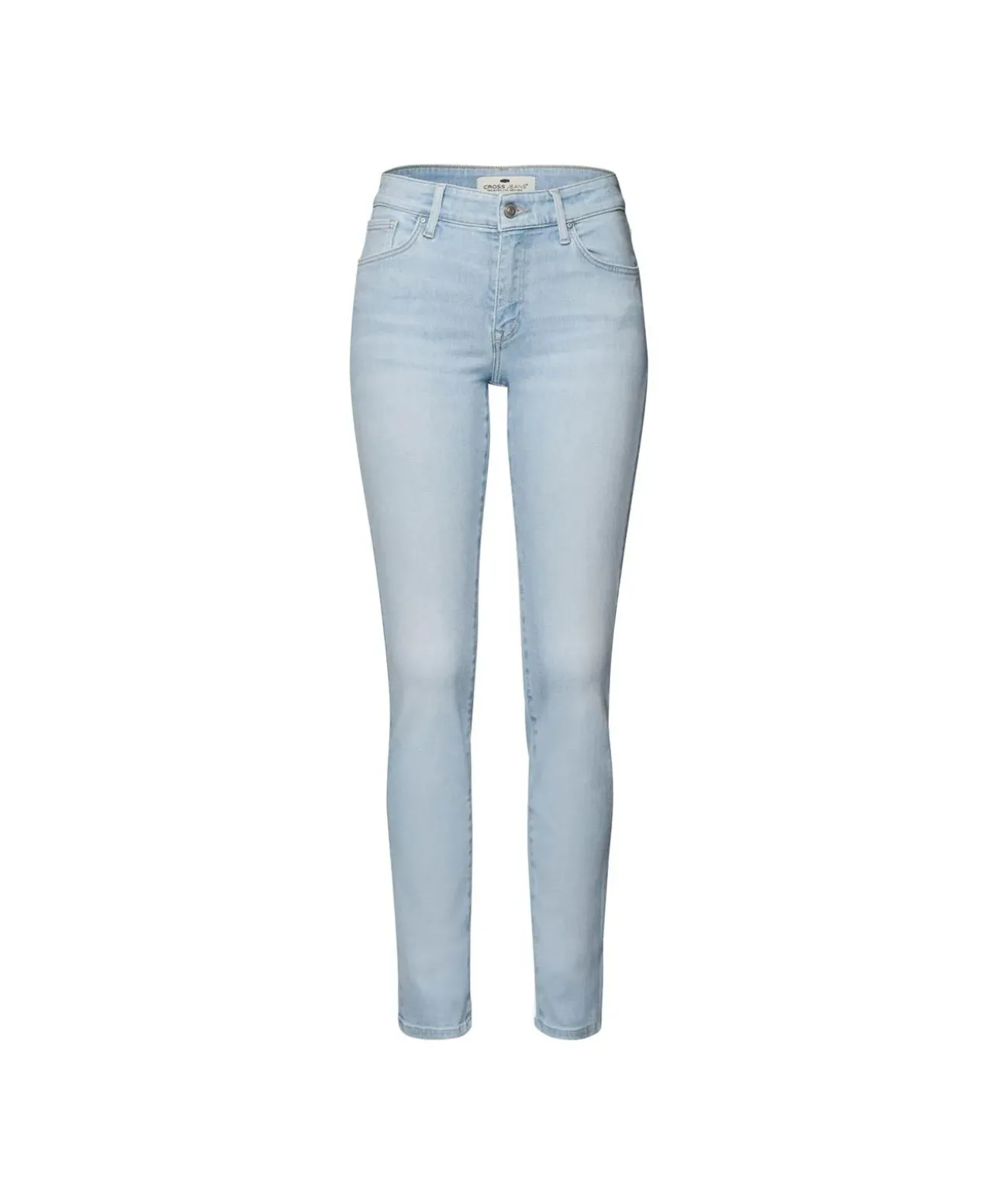 Cross Anya Jeans Slim Fit mit hohem Bund in Bleached-Optik