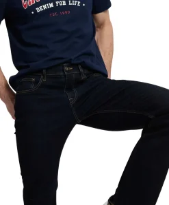 Cross Bootcut Jeans mit Slim Fit in Rinse-Waschung