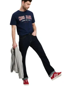 Cross Bootcut Jeans mit Slim Fit in Rinse-Waschung