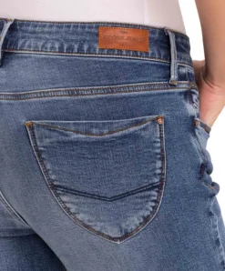 Cross Damen Jeans Regular Fit Rose in hellem Blue Used