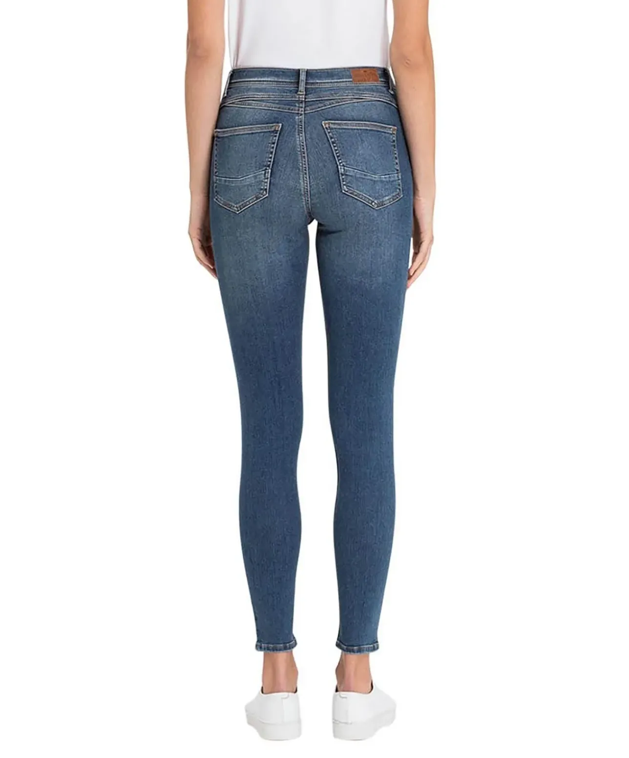 Cross Damen Jeans Skinny Fit Judy in dunklem Blau