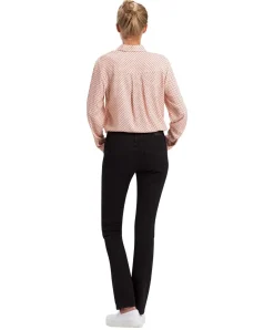Cross Damen-Jeans Regular Fit Loie in schwarzem Black