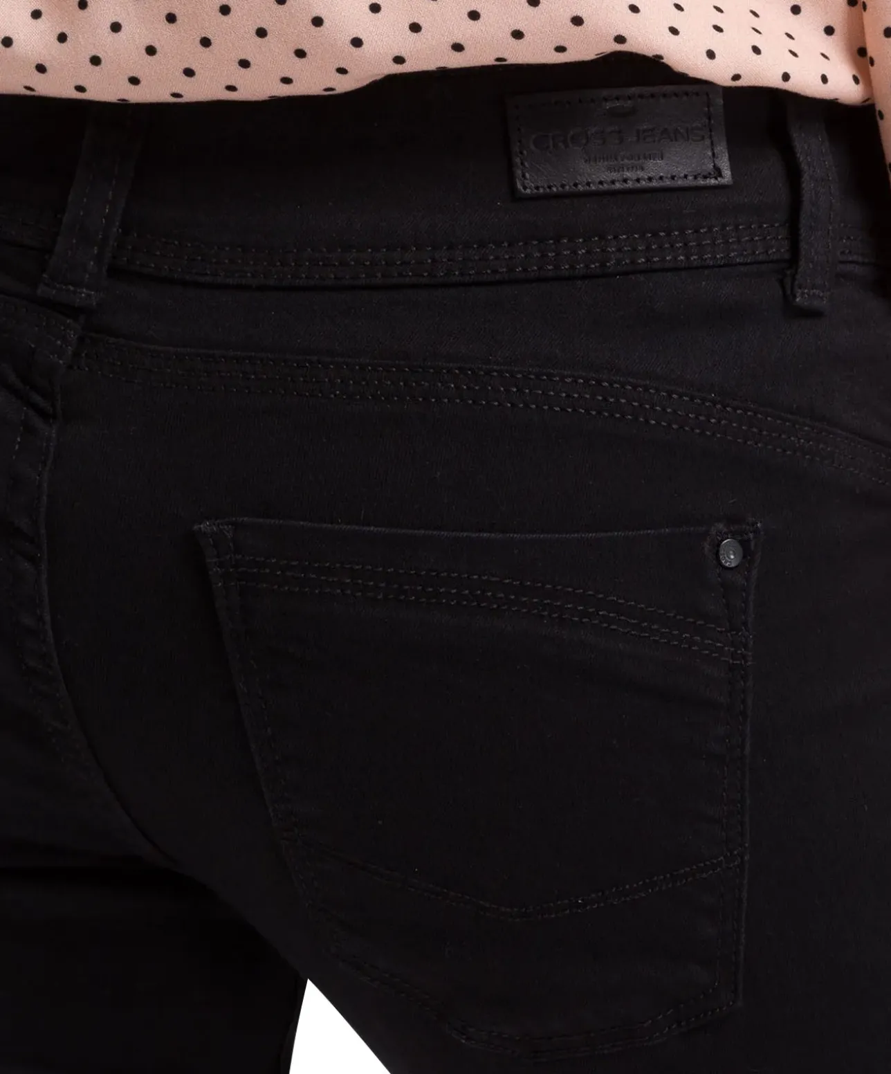 Cross Damen-Jeans Regular Fit Loie in schwarzem Black