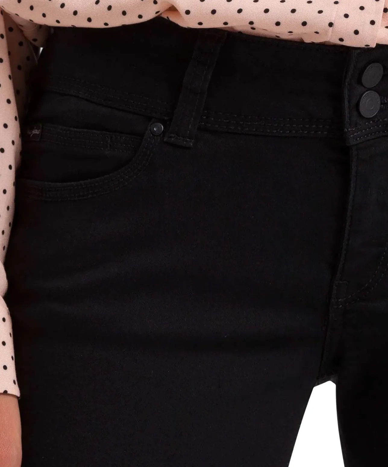 Cross Damen-Jeans Regular Fit Loie in schwarzem Black