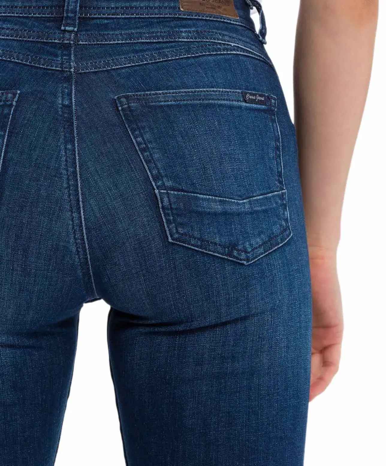 Cross Damen-Jeans Skinny Fit Judy in Dark Used