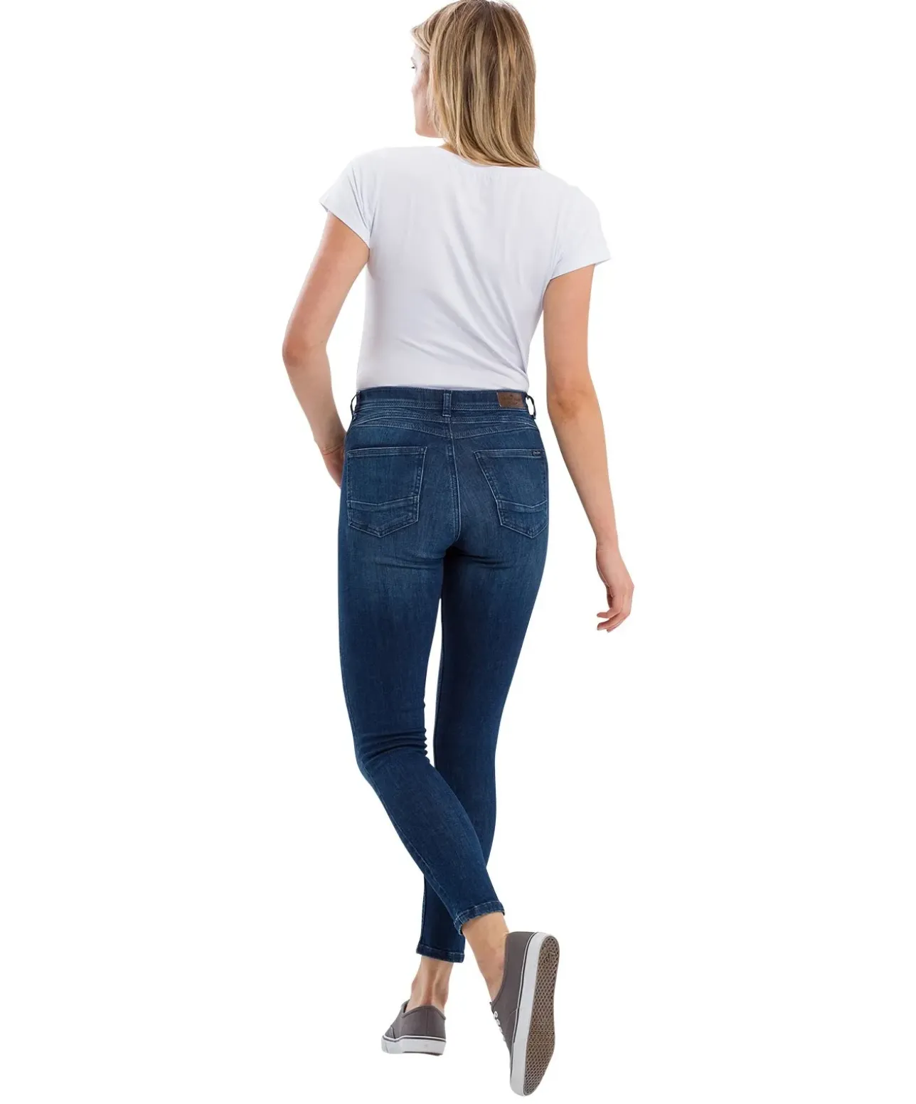 Cross Damen-Jeans Skinny Fit Judy in Dark Used