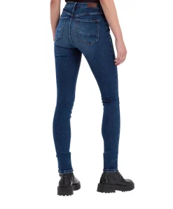 Cross Damen-Jeans Skinny Fit Alan in dunklem Ocean Blue