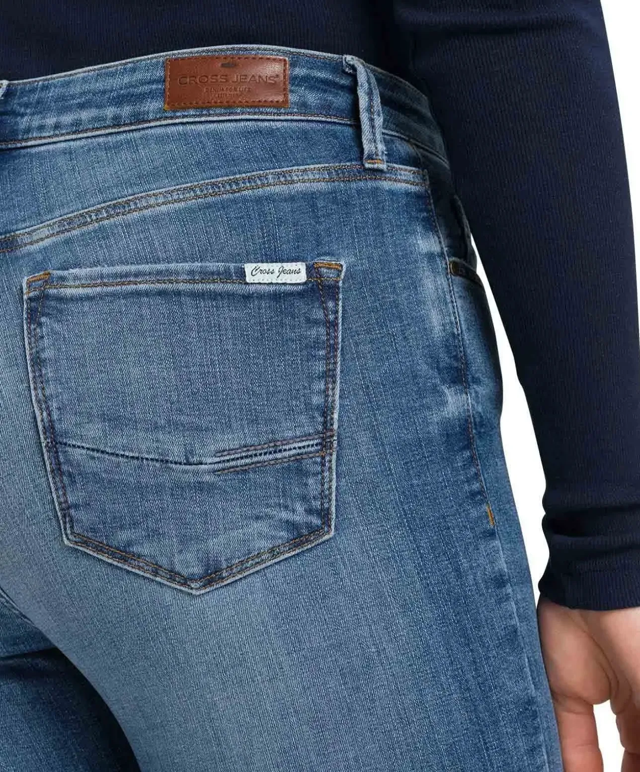 Cross Damen-Jeans Skinny Fit Alan in Himmelblau