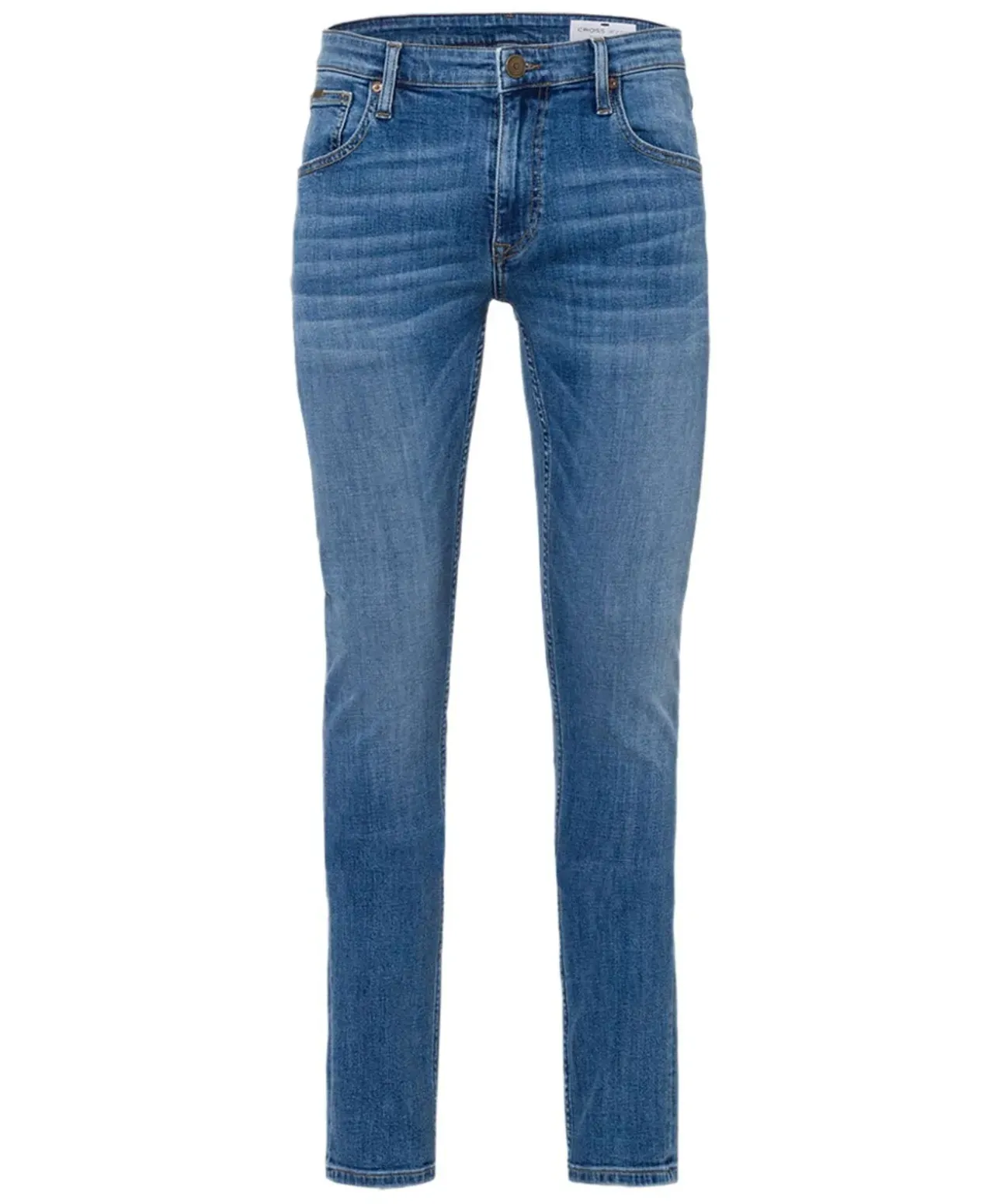 Cross Damien - gerade, schmale Jeans in hellblau verwaschen