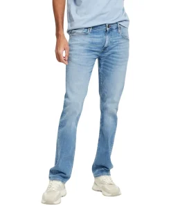 Cross Damien mit Slim Fit Jeans in hellblauer Waschung